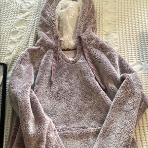 Cozy Pink Hooded Women's Top